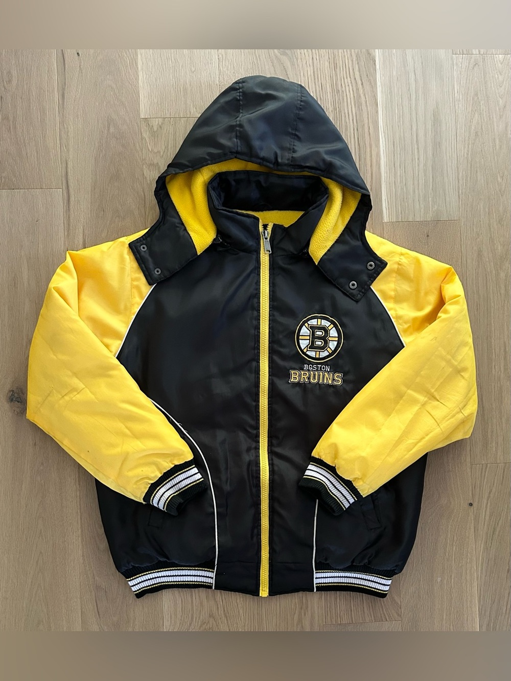 Vintage GIII Carl Banks Boston Bruins NHL Hockey Jacket - Size Large